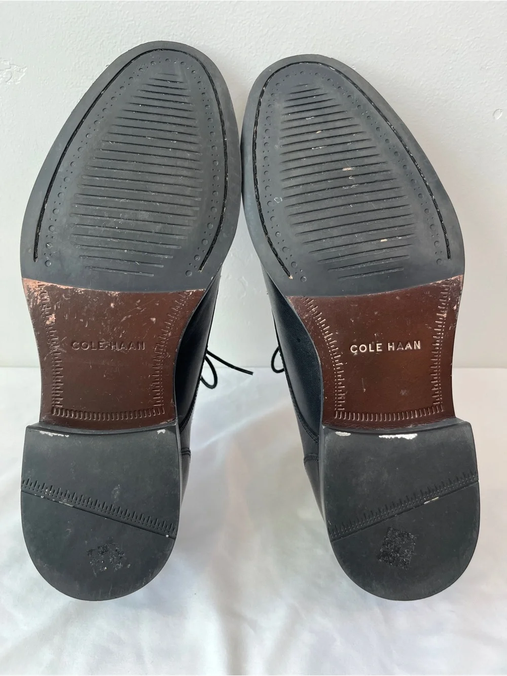 Cole Haan Lenox Hill Cap Toe Oxford Black Leather Dress Shoes Mens 11 M UK 10